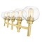 Z-Lite Sutton Vanity, 5-Light, 39.5 In.W x 7 In.L x 10.25 In.H, Brushed Gold/Clear 7502-5V-BG - alternate 2